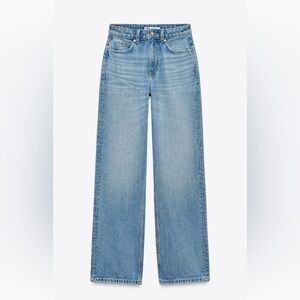 Zara Sky Blue Wide Leg Jeans